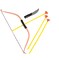 15" Bow & Arrow Craft Cutout Set – Classroom Decoration, DIY Art, and Party Display